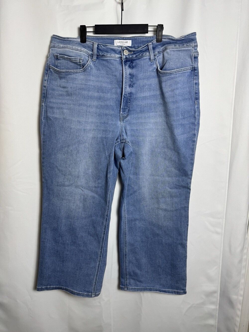 VERVET Lovervet Womens Size 22W Light Wash Wide Leg Jeans Classic Everyday